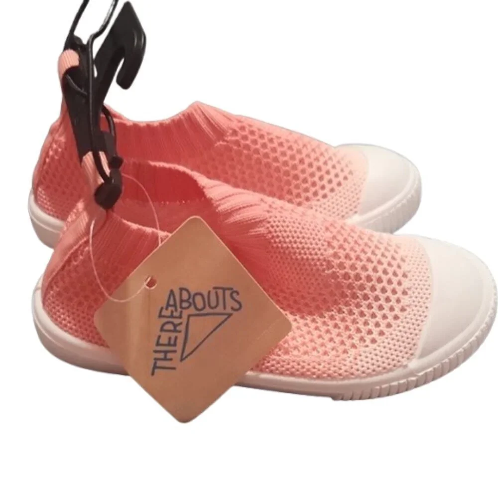 [Thereabouts] Pink Kids Slip-On Shoes- Size 7 Medium